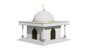Mezquita de renderizado 3d ramadan kareem png