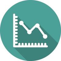 Line Graph Vector Icon