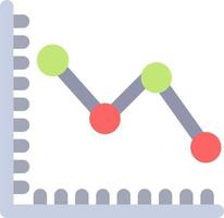 Line Graph Vector Icon