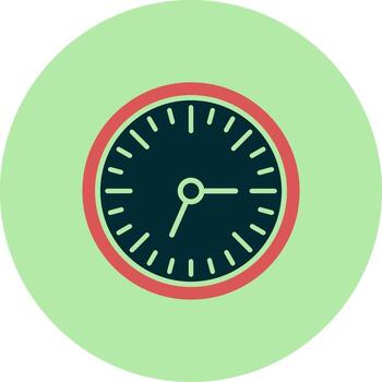 Wall Clock Vector Icon