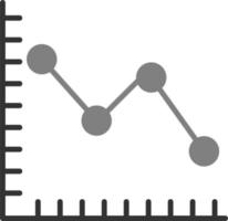 Line Graph Vector Icon