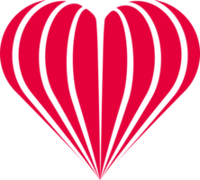 png cuore icona, stilizzato illustrazione con trasparente sfondo