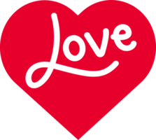 icono de corazón png, ilustración estilizada con fondo transparente png