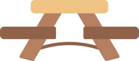 Picnic Table Vector Icon