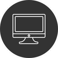 Monitor Screen Vector Icon