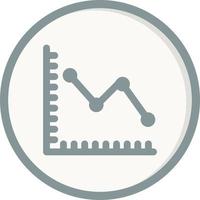 Line Graph Vector Icon