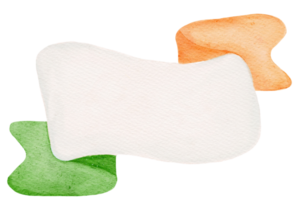 watercolour st Patrick flag banner cartoon hand painting png