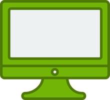 Monitor Screen Vector Icon