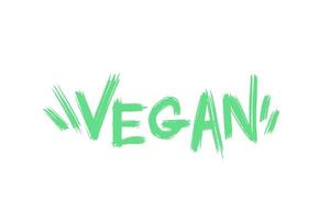 Vegan word typography styled to look like drawn green grass. Vector design can be used for posters, leaflets, websites, mobile application or hoardings.