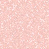 Seamless vector pattern with small hearts. Vector repeating texture with white linear heart on pink background. Repeatable backdrop with hand drawn tiny hearts.