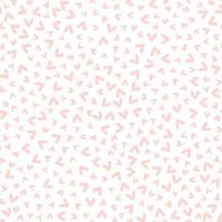 patrón de vector transparente con corazones pequeños. textura repetitiva vectorial con corazón rosa sobre fondo blanco. telón de fondo repetible con pequeños corazones dibujados a mano.