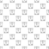 Box vector vector concept simple seamless pattern in line style