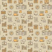 Logistics vector colored seamless background. Delivery pattern