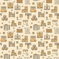 Logistics vector concept colored seamless pattern or background
