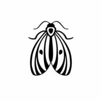 símbolo del logotipo de mariposa. diseño de plantilla. ilustración de vector de tatuaje animal.