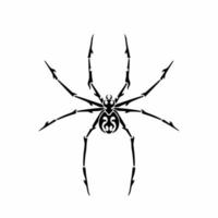 logotipo de araña tribal. diseño de tatuaje. Ilustración de vector de plantilla animal.