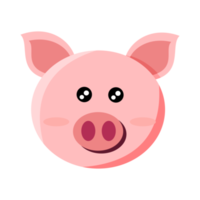 desenho de porco rosa png