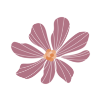 Vintage-Blume isoliert png