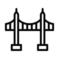 Vincent Thomas Bridge Icon Design vector