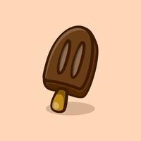 ice cream stick cartoon illustration concept vector