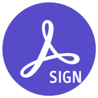 ícone do aplicativo móvel adobe sign png
