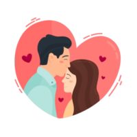 Happy valentine day sticker png