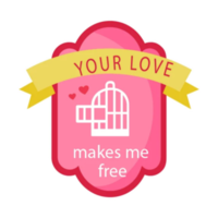 gelukkig Valentijn dag sticker png