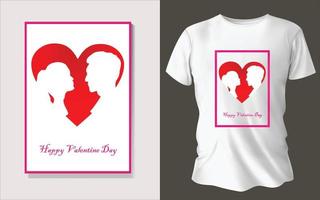 diseño de camiseta especial del día de san valentín vector