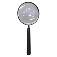 Magnifying glass isolated on transparent png