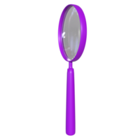 Magnifying glass isolated on transparent png