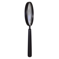 Magnifying glass isolated on transparent png