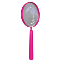 Magnifying glass isolated on transparent png