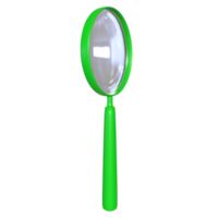 Magnifying glass isolated on transparent png