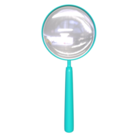 Magnifying glass isolated on transparent png