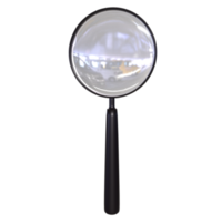 Magnifying glass isolated on transparent png