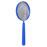 Magnifying glass isolated on transparent png