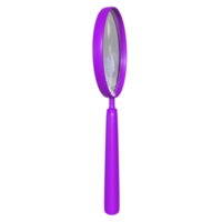 Magnifying glass isolated on transparent png