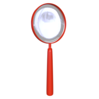 Magnifying glass isolated on transparent png