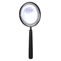 Magnifying glass isolated on transparent png