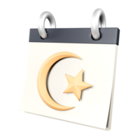 calendrier ramadan 3d png