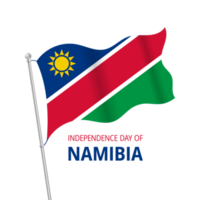le jour de l'indépendance de la namibie avec le drapeau namibien png