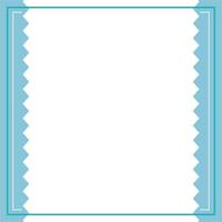 Blue and white background color with stripe line and zig zag shape. Suitable for social media post and web internet ads. Template layout. Frame, boarder for text, picture, advertisement. Empty space. vector