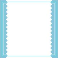 Blue and white background color with stripe line and zig zag shape. Suitable for social media post and web internet ads. Template layout. Frame, boarder for text, picture, advertisement. Empty space. vector