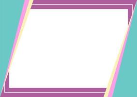 Violet, pink, green, yellow background color with stripe line shape. Suitable for social media post and web internet ads. Template layout. Frame, boarder for text, picture, advertisement. Empty space vector