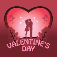 social media post valentine day vector