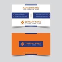 Professional business card template design vector illustration