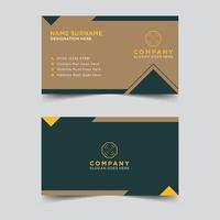 Professional business card template design vector illustration