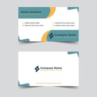 Professional business card template design vector illustration