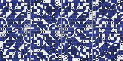 Geometric blue background texture vector