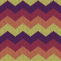 Seamless zigzag knitting pattern vector